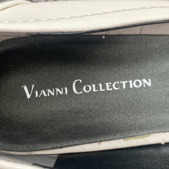 VIANNI COLLECTION White Wedge Heels Office Business Work Shoes Women's Size 10 - Picture 5 of 10